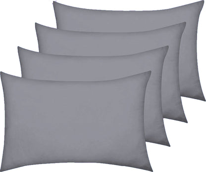 AmigoZone New 4 Pack Pillowcases Housewife Plain Cover Polycotton Percale Bedroom Pillowcases