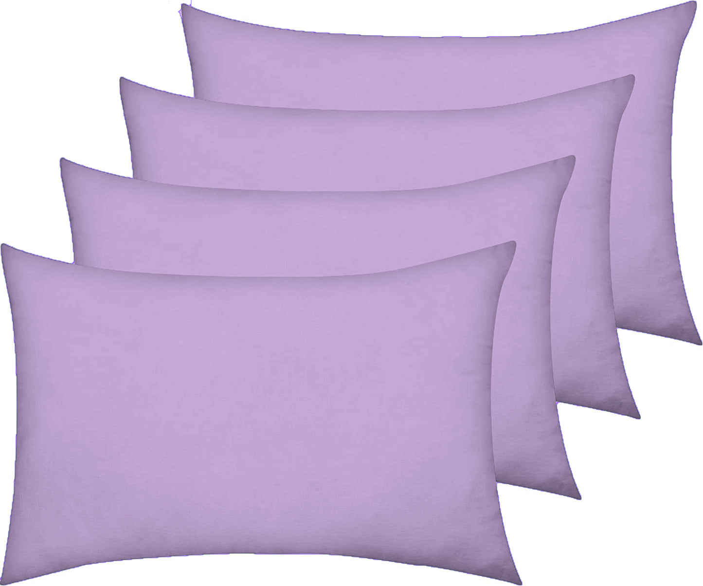 AmigoZone New 4 Pack Pillowcases Housewife Plain Cover Polycotton Percale Bedroom Pillowcases