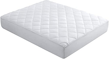 AmigoZone Quilted Fitted Mattress Protector Pad Deep Pocket 12/30cm Deep Fitted