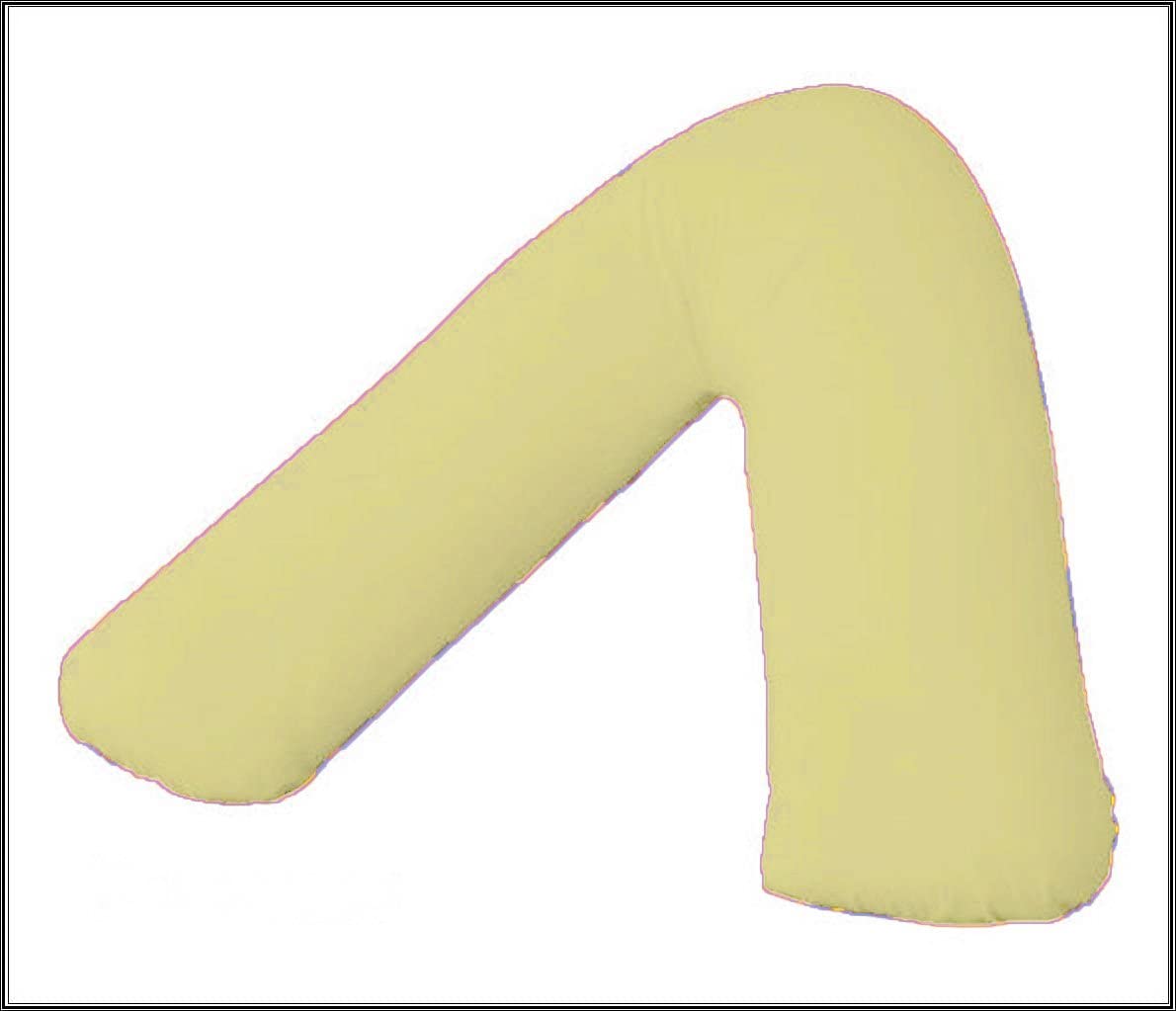 AmigoZone Plain Polycotton Back & Neck Support V Shaped Pillowcase