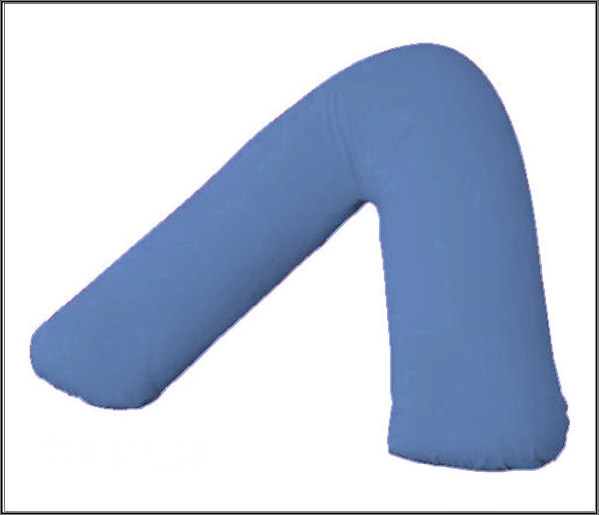 AmigoZone Plain Polycotton Back & Neck Support V Shaped Pillowcase