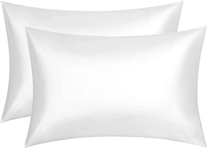 AmigoZone 2 Pack 100% Natural Egyptian Cotton 400 Thread Satin Pillowcases