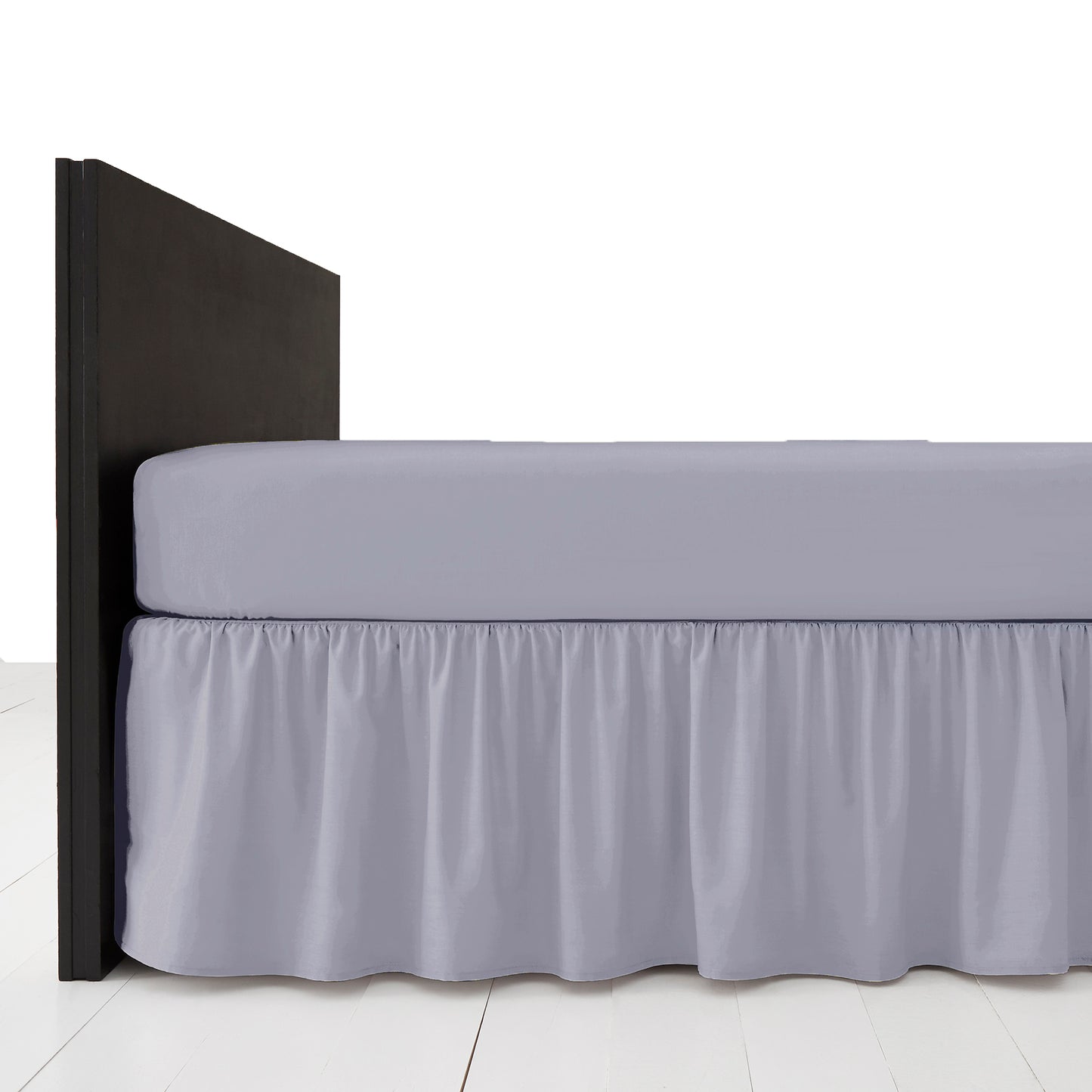 AmigoZone Plain Pollycotton Frilled Bed Base Valance Sheet