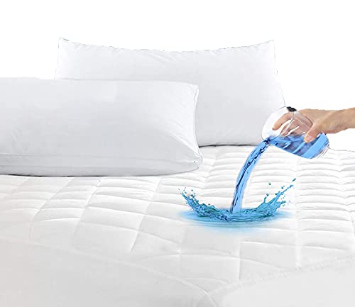 AmigoZone Waterproof Quilted Microfibre Mattress Protectors Water Resistent, Non Allergenic Fully Fitted