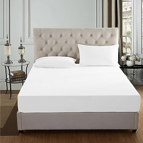 AmigoZone Egyptian Cotton 200 Thread Count 25CM/10 Deep Fitted Sheet
