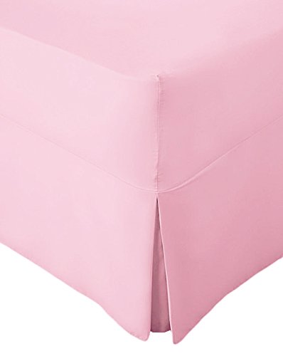 AmigoZone Extra Deep Non Iron Percale Fitted Valance Sheet Pleated