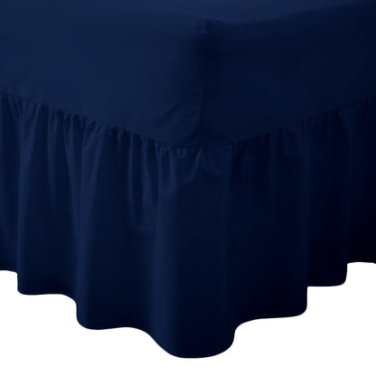 AmigoZone Plain Pollycotton Valance Fitted Sheet