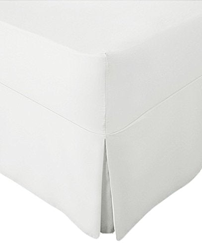 AmigoZone Extra Deep Non Iron Percale Fitted Valance Sheet Pleated